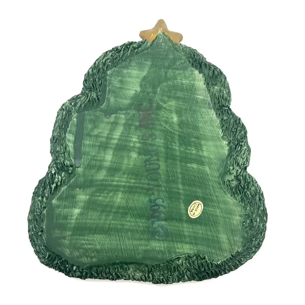 Vintage Youngs Inc‎ Christmas Tree Resin Candy Trinket Dish 1995 6
